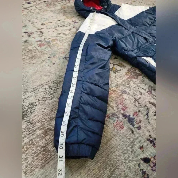 Columbia Mens Vintage Classic Navy Pullover Puffer Winter Hooded Jacket, sz SM - Picture 17 of 17